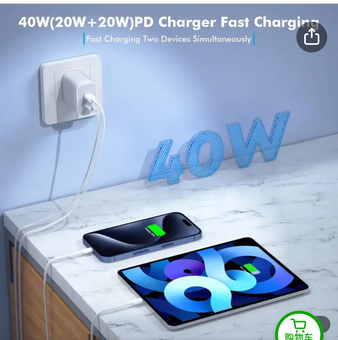 Para Apple Original 40W tipo C cargador rápido para iPhone 16 15 14 13 12 11 Pro Max Plus PD Cable de carga cargador accesorios de teléfono