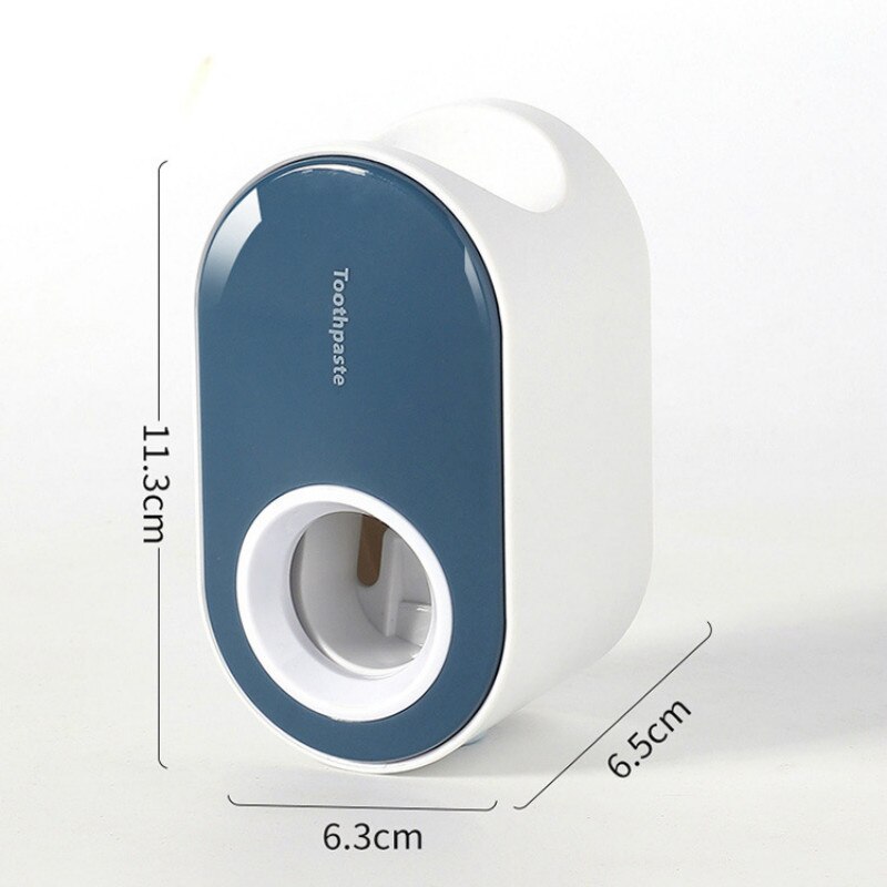 Tooth Paste Dispenser Automatic Toothpaste Dispenser Dust-proof Holder Wall Mount Bathroom Accessories Set Punch-free Toothbrush