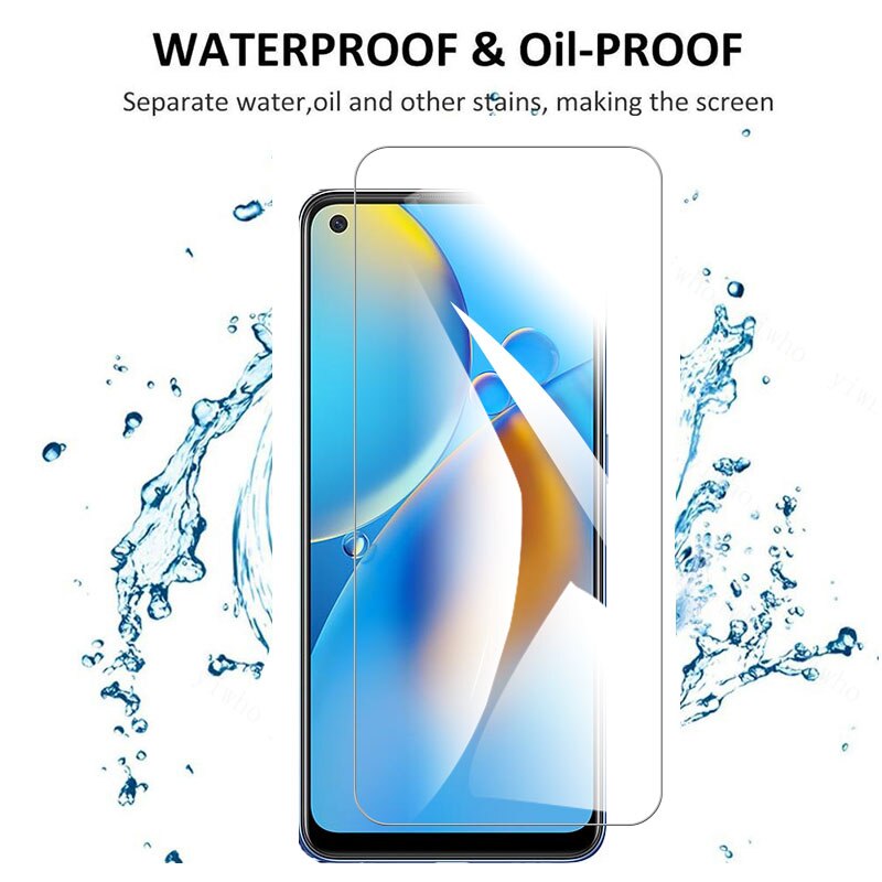 Protecteur d'écran pour OPPO A74 4G/5G, verre trempé, Film d'objectif de caméra, couverture de téléphone