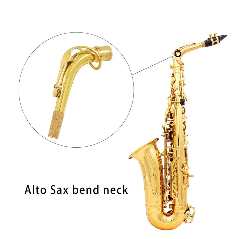 Brass Alto Saxophone Neck - Bent Elbow for Woodwind Instruments - Saxophone Accessory
