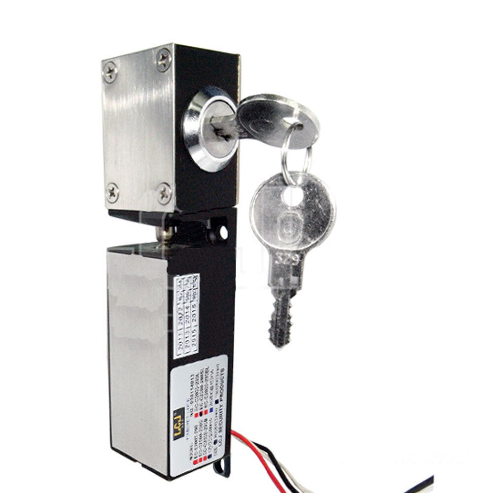 300 kg 12 v DC Elektrische Magnetische Einsteckschloss Tür Tor Schloss Regal Schrank Elektrische Fleck sperren Scheitern sicher: Scheitern sicher mit Schlüssel
