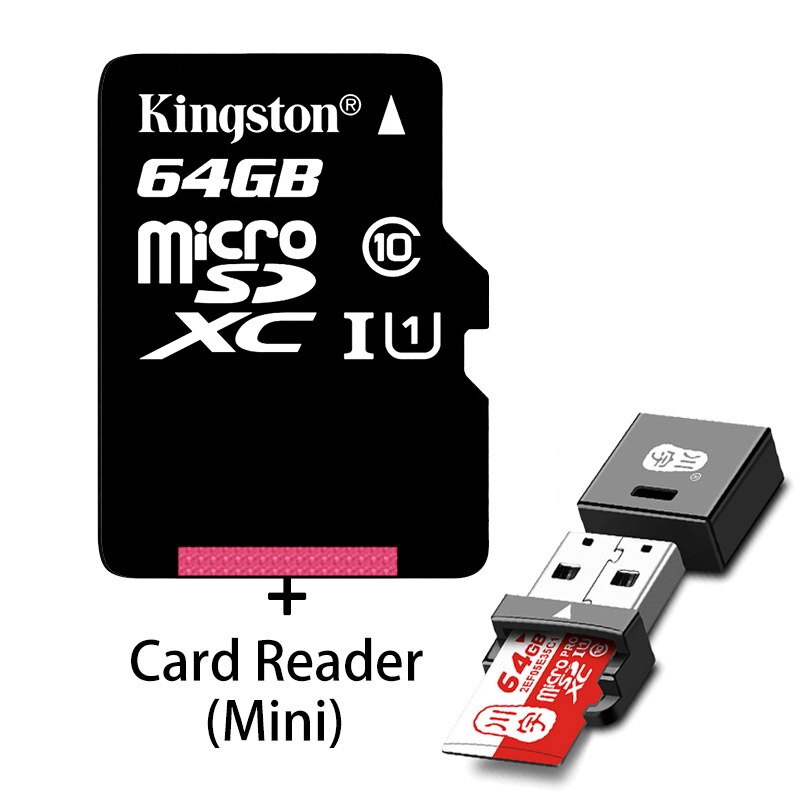 Kingston tarjeta de memoria Micro SD 32GB 16GB Class10 UHS-1 MicroSDHC tarjeta Mini SD de 64GB y 128GB MicroSDXC microsd para SmartPhone Android: 64G-C292