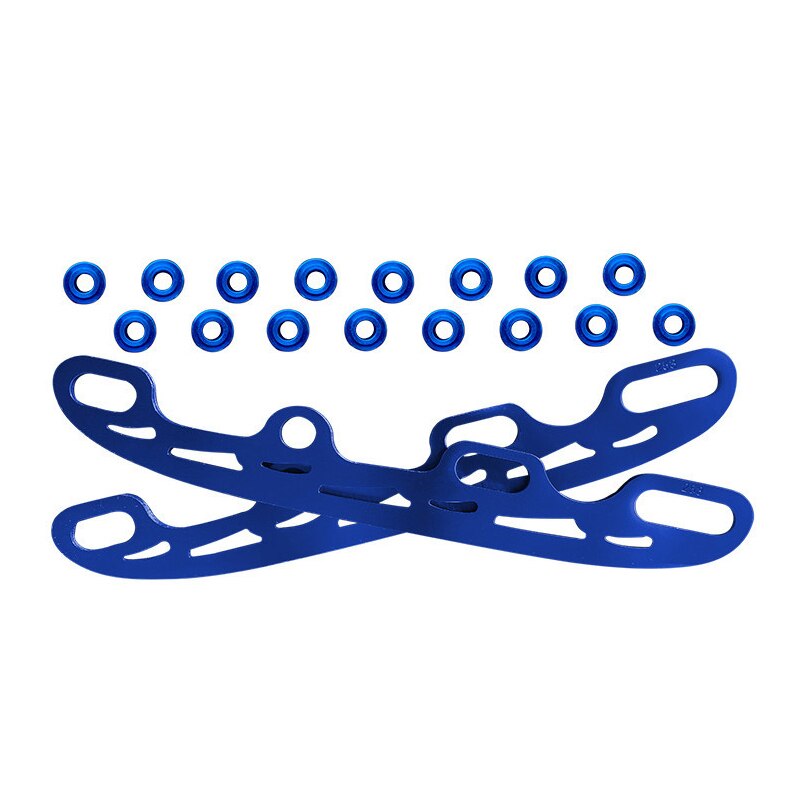 Ice Hockey Blade Ice Skate Roller Replacement Blades Hockey Accessories: Blue L