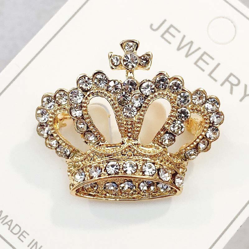 Mode Kristal Broche Luxe Retro Kroon Badges Voor Vrouwen Strass Pin Broches Meisje Bruiloft Corsage Kleding Decor 1Pc: 5