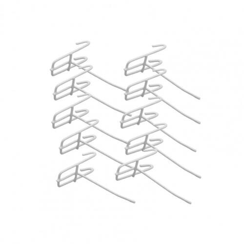 10Pcs Hooks Wear-resistant Removable Metal Stable Hangers Pictures Hanger Wall Storage Organizer for Home Storage: Brown