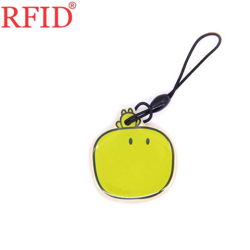 ID 125khz EM4100 TK4100 Read Only Keychain Keyfob RFID Dropping Glue Waterproof Key Fob Ring Token Tag Access Control Card 1pcs