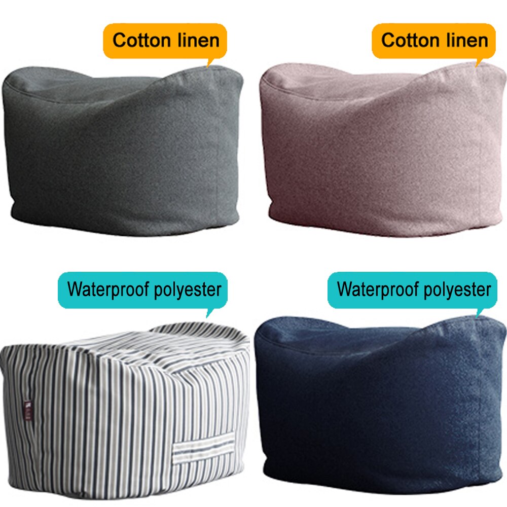Riesen Sitzsack Sofa Stuhl Footsool Abdeckung Keine Füllstoff Boden Sitz Tatami Puff Ottomane Hocker Baumwolle Leinen Faul Sofa Couch liege