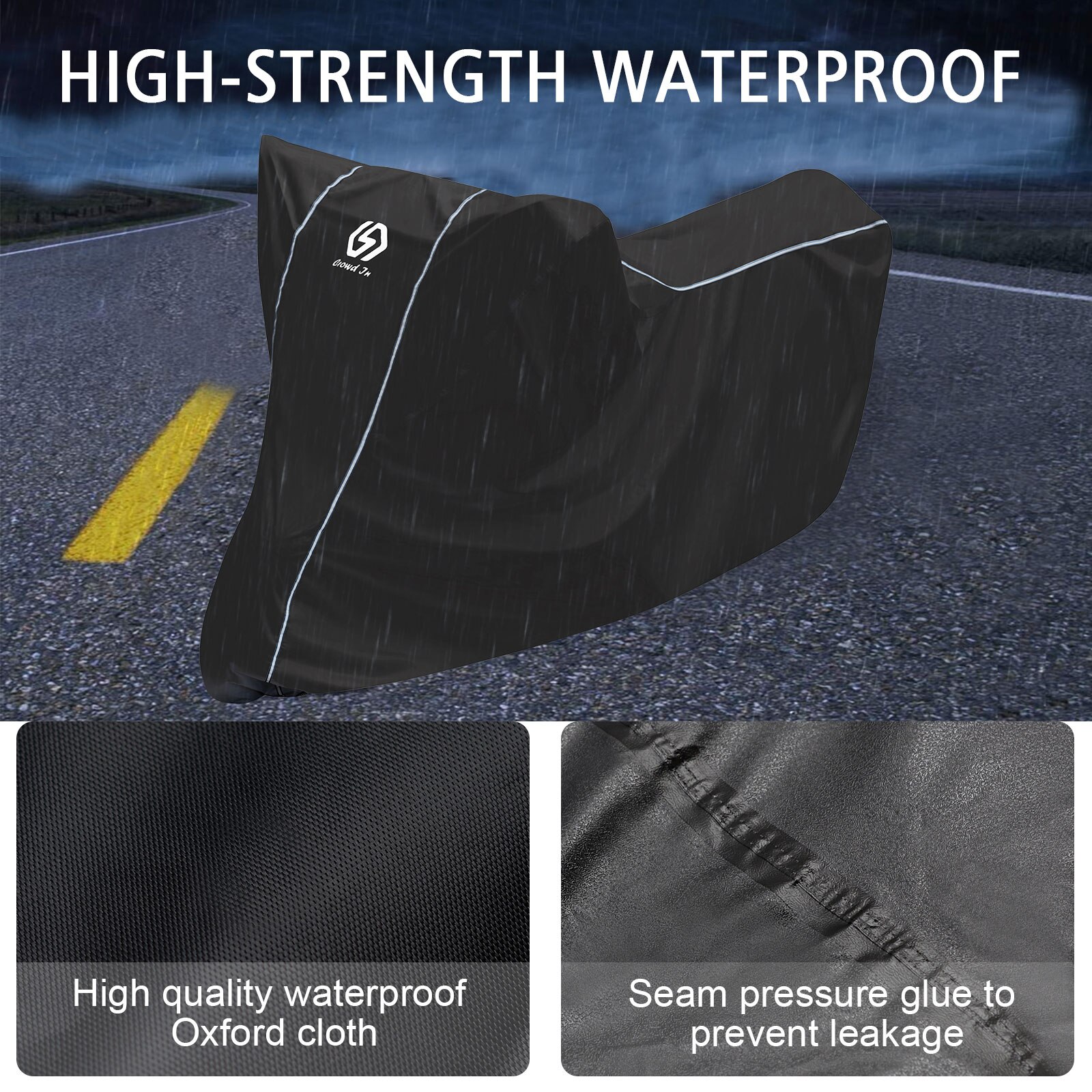 Waterproof Outdoor Motorcycle Moto Cover Electric Bicycle Covers Motor Rain Coat Dust Suitable for All Motors