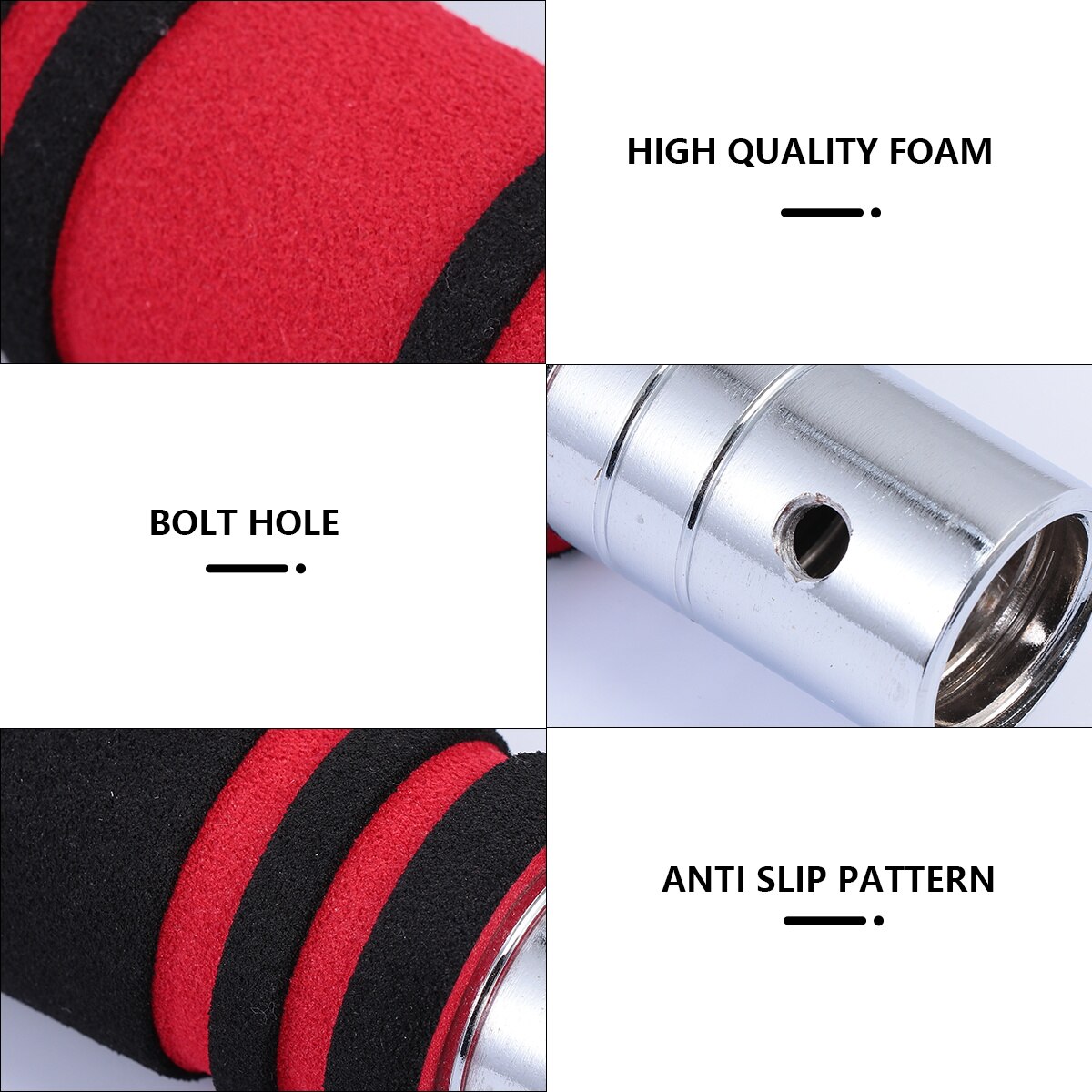 2pcs Dumbbell Connecting Rod Durable Dumbbell Connector with Spanner and Bolt