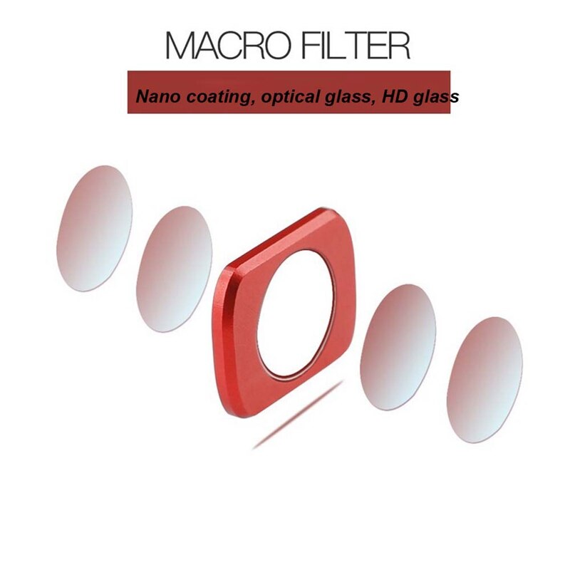 Aluminium Macro Close-Up Filters Voor Osmo Pocket Protector Magnetische Adsorptie Macro Lens Filter Voor Osmo Pocket