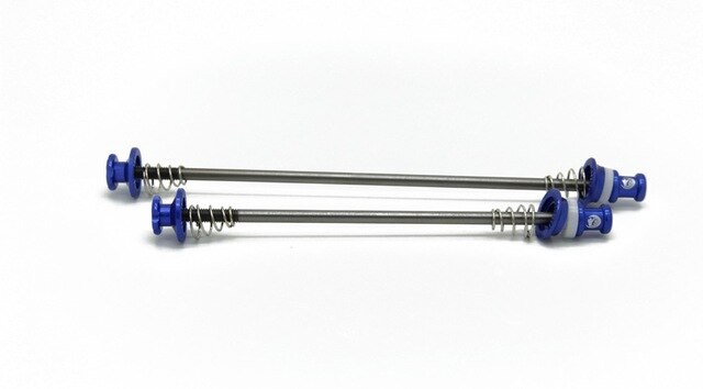 Cykel hjulnav spyd quick release bolt qr mtb landevejscykel titanium cykel quick release for 100 bag 130/135mm hjul nav: 13 blå