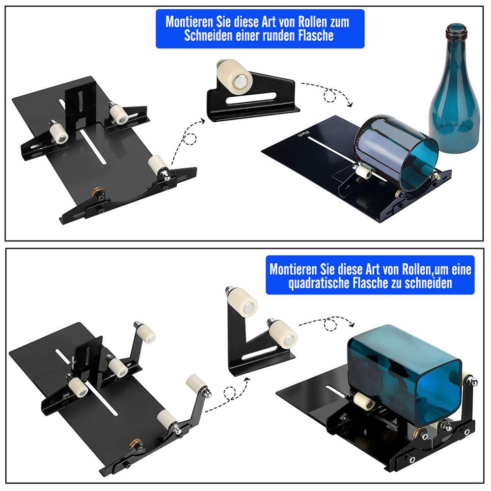 Glas Flasche Cutter Edelstahl Einstellbare DIY Flasche Schneiden Maschine für Wein/Bahre Flaschen