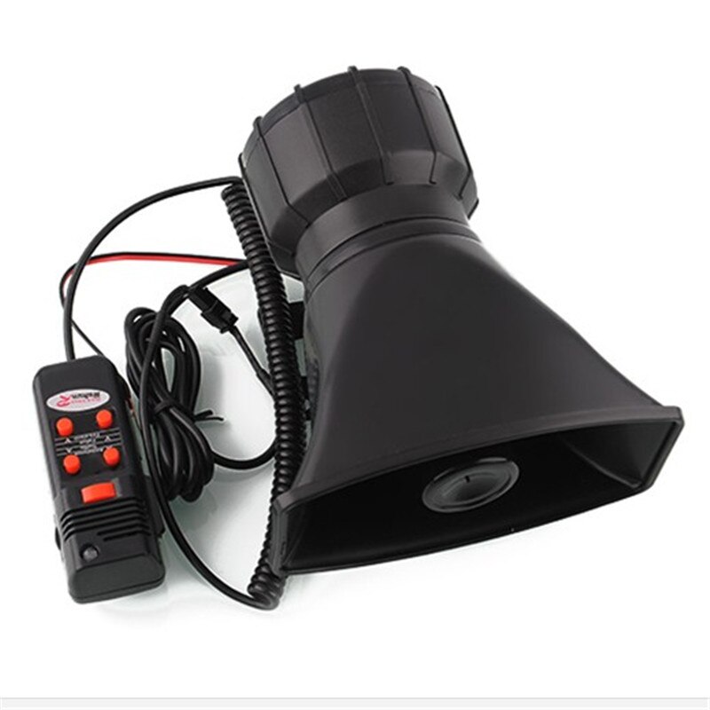 Dc12v 100w 5 tone politihornalarm sirene bil motorcykel lastbil bånd megafon pa advarsel sirene alarm højttalersystem + mikrofon