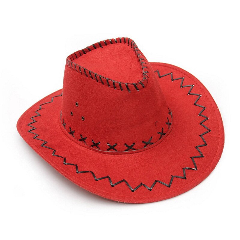 Heißer Damen Herren Hut Wild West Phantasie Cowgirl Cowboy Hüte Western Headwear Kappe: 01