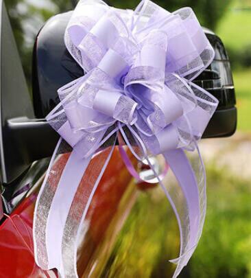 Strik lint snoepkleurige sneeuw garen omwikkeld rand jaar feest bruiloft tas auto familie verpakking decoratief lint: Nr . .4