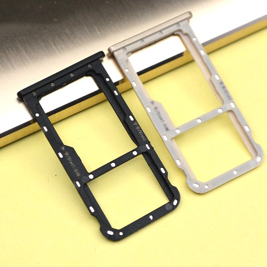 Para huawei companheiro 10 lite titular bandeja de cartão sim honra 9i micro sd slot soquete adaptador para huawei nova 2i sim bandeja preto ouro azul