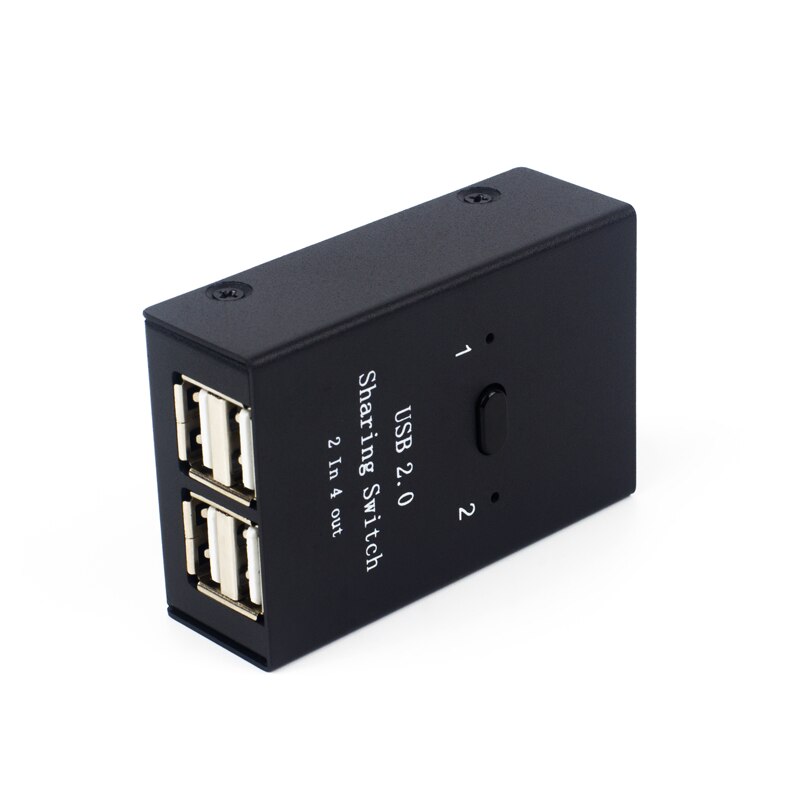 USB2.0 Switch Sharer Splitter Two Computers PC Share Mouse Keyboard Printer U Disk Two In Four Out USB HUB