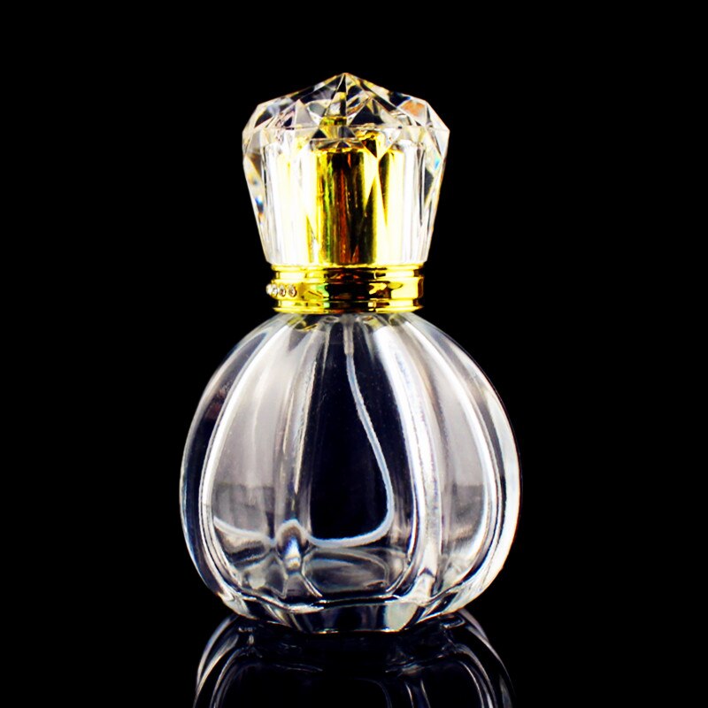 3pcs/otl Top 50ml Transparent Glass Perfume Bottle Portable Empty Spray Fragrance Bottle Atomizer Refillable: 50ml shape 1