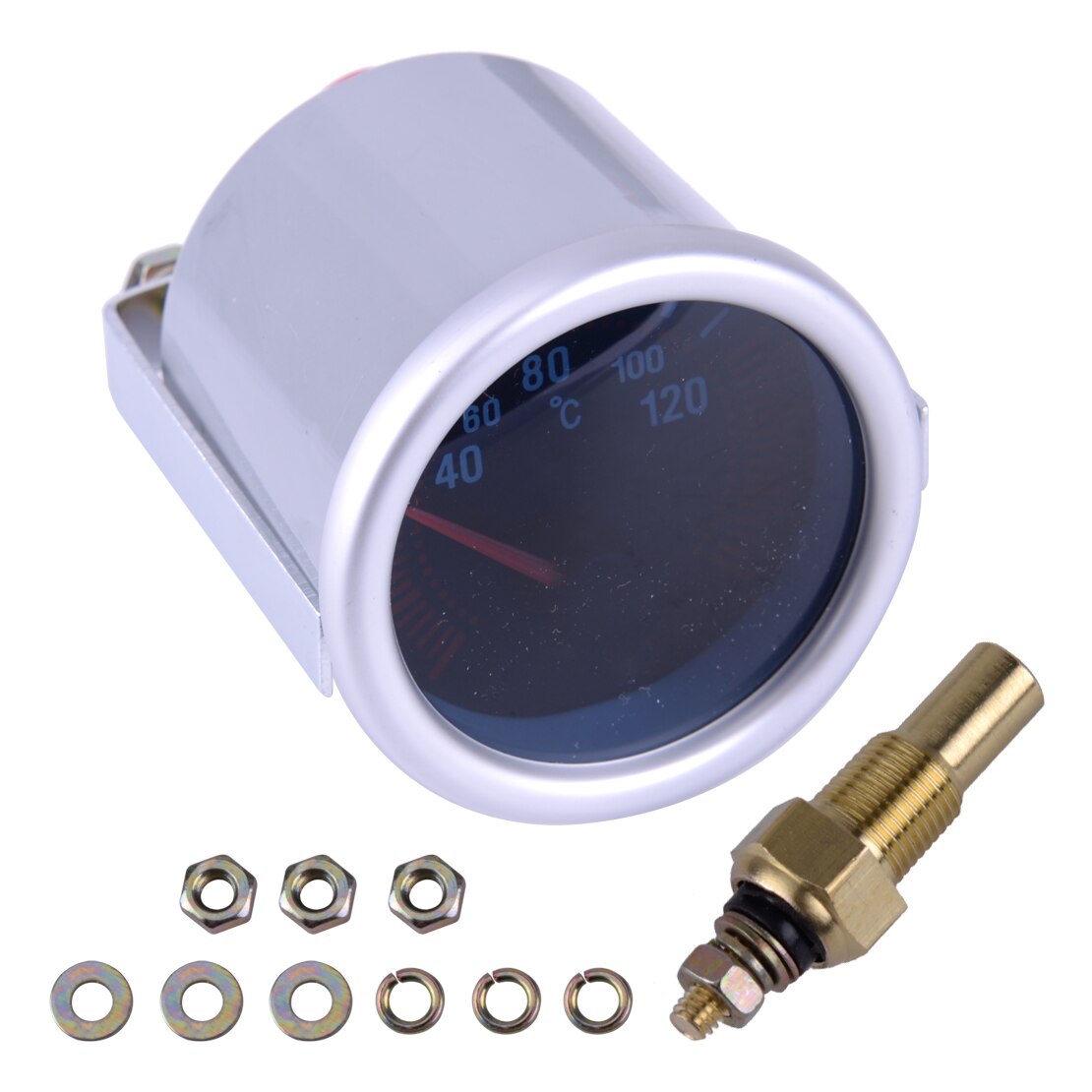 Grey Auto Ronde Water Temp Temperatuurmeter Led In... – Vicedeal