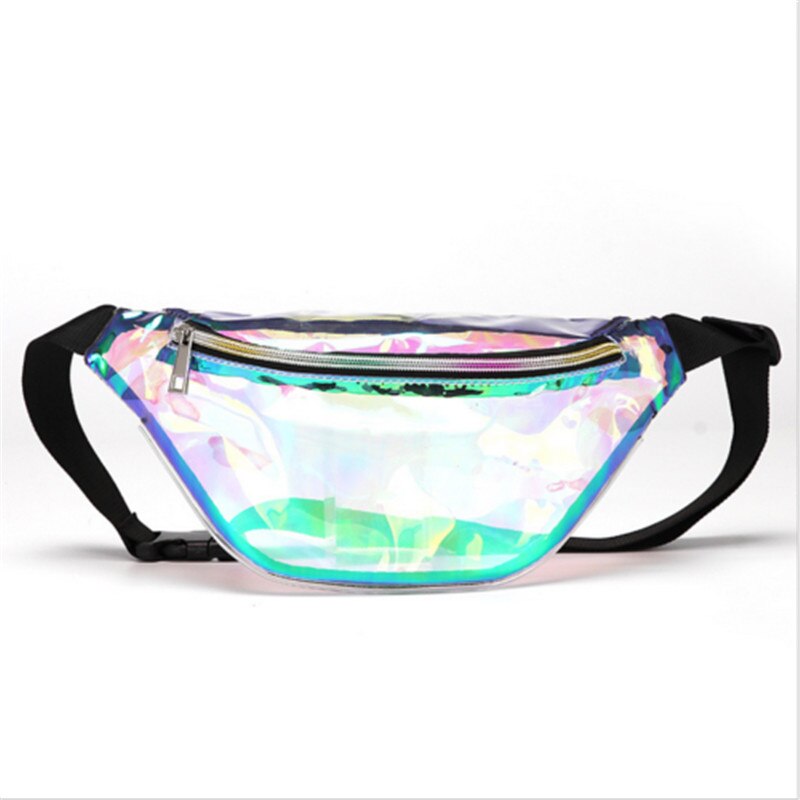 Vrouwen Tas Toevallige PVC Transparante Taille Fanny Pack Belt Bag Lady Pouch Reizen Hip Bum Schoudertas Crossbody Tas portemonnee