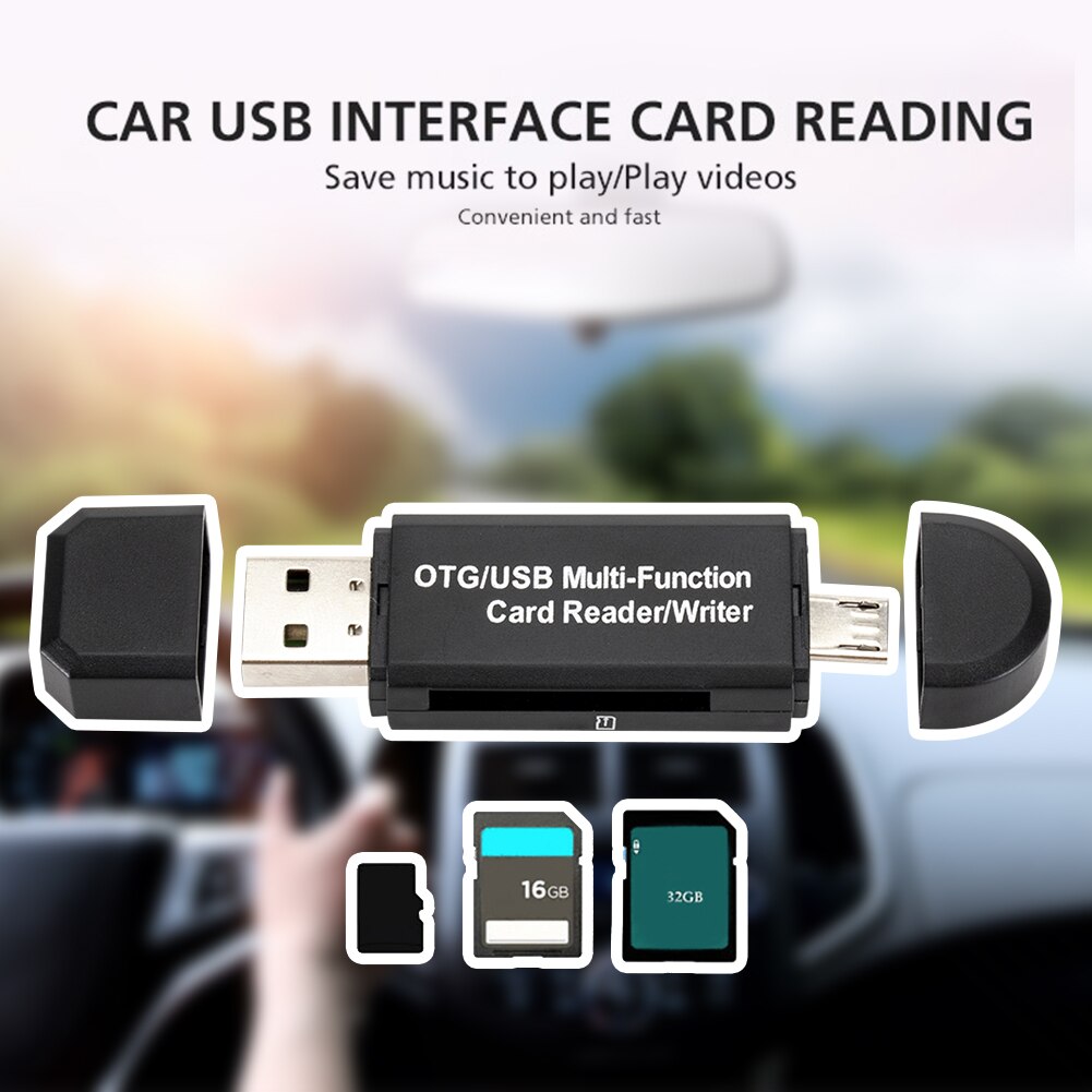 USB 2,0 Micro USB SD TF tarjeta inteligente adaptador para grabador 2 en 1 memoria de OTG lector de tarjeta Micro Cable USB OTG adaptadores