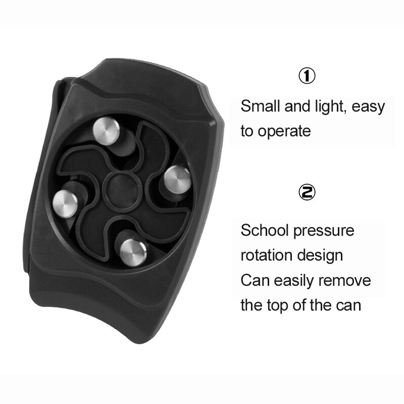 Openers Go Swing Topless Beer Can Opener Beer Bottle Top Drafter- Multifunction Tool Can Opener Kitchen Opener: Default Title