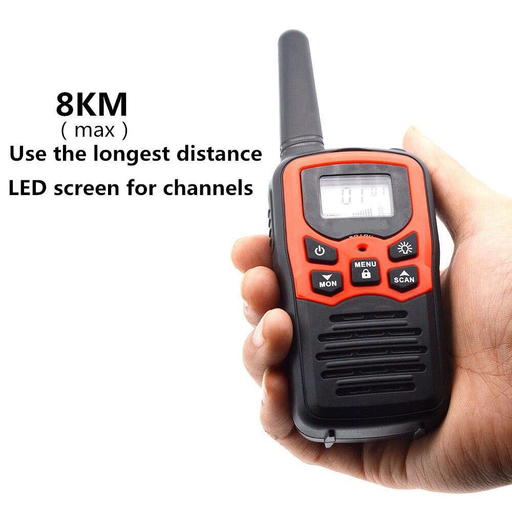 2 STUKS Walkie Talkie Civiele Kilometer High Power Radio Station Intercom Outdoor Handheld Mini Twee Manier Radio Communicator рация