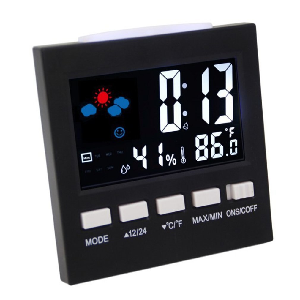 NEUE nasser Uhr Farbe Bildschirm Digital Anzeige Thermometer feuchte uhr Bunte LCD Alarm Kalender nasser Pop
