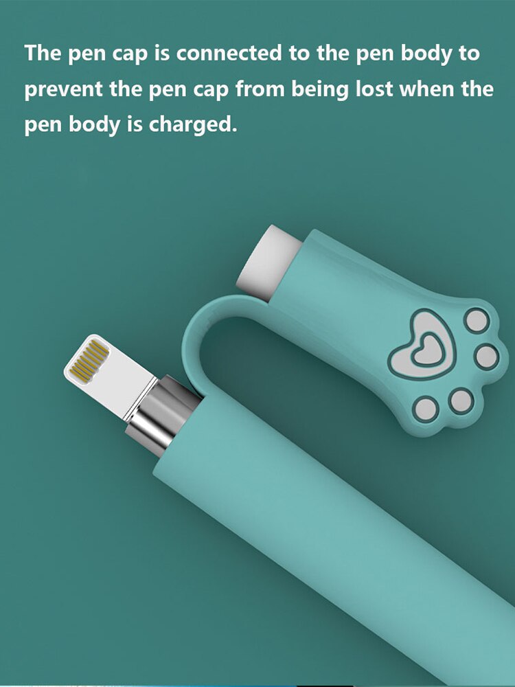 Silicone Case For Apple Pencil 2 1st 2 Case Pencil case Tablet Touch Stylus Protective Cover Pouch Portable Soft Silicone Cases