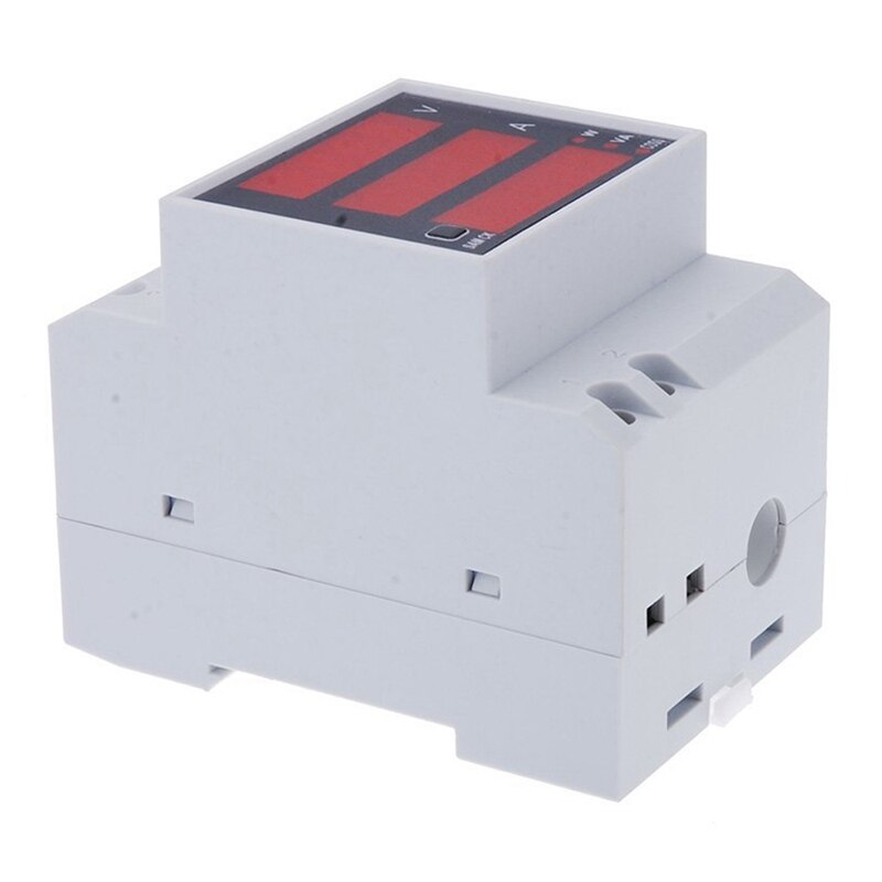 Multi-Functionele Digitale Huidige Din Rail Voedingsspanning Display Voltmeter Ampèremeter Meter Wit
