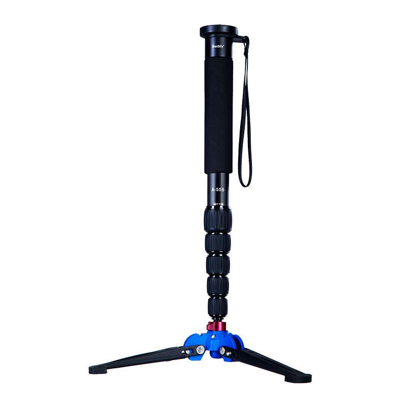 The A-555 aluminium lightweight monopod/tripod for phone video holder and various types of commonly used cameras: A-555 add M-2