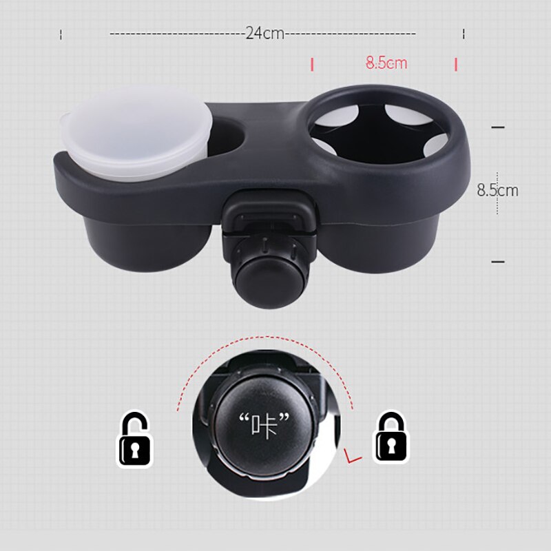 1Pc Kinderwagen Cup Fles Houder Auto Universele Drinken Bekerhouder Twee Kopjes Kinderwagen Accessoires