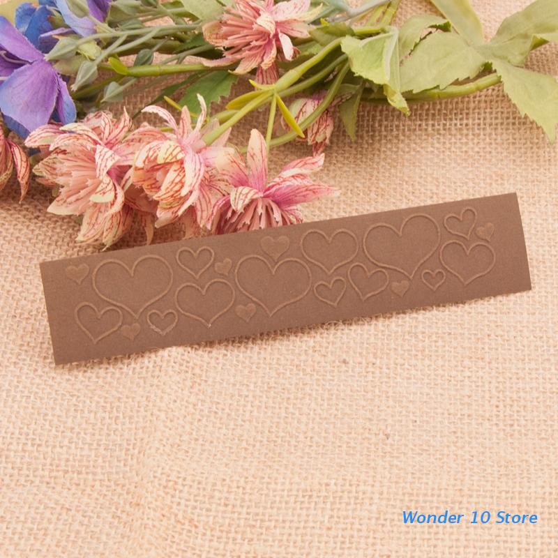 Heart Plastic Embossing Folder Stencil Template DIY Craft Making Pattern Background Paper Cards Scrapbooking Album Decor