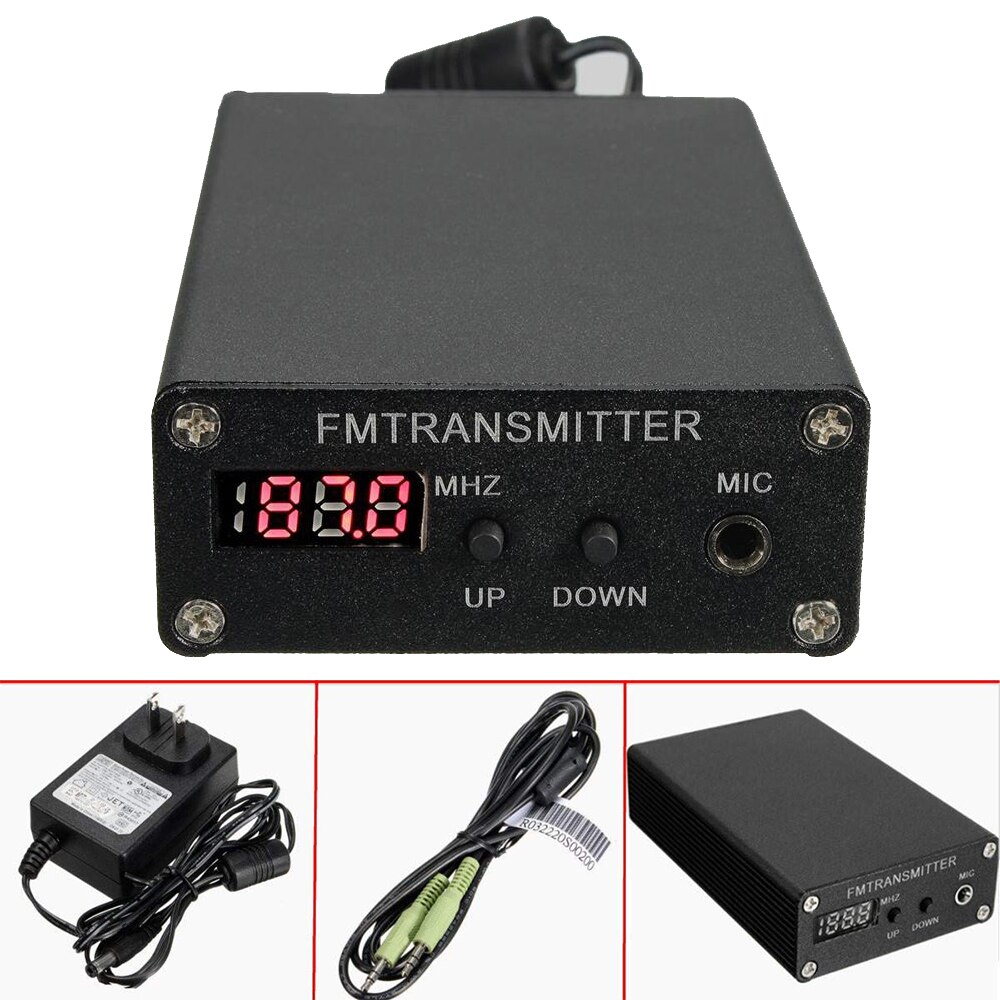 5w stereo digital fm-avsender fm-radiosender mini fm-radiostasjon