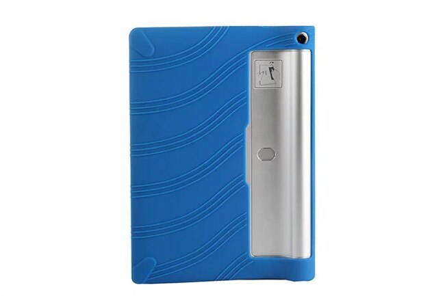 Yoga 2 1050F Zachte Siliconen Case Voor Lenovo Yoga Tablet 2 10 ''1050f Zacht Rubber Silicon Beschermende case: deep blue