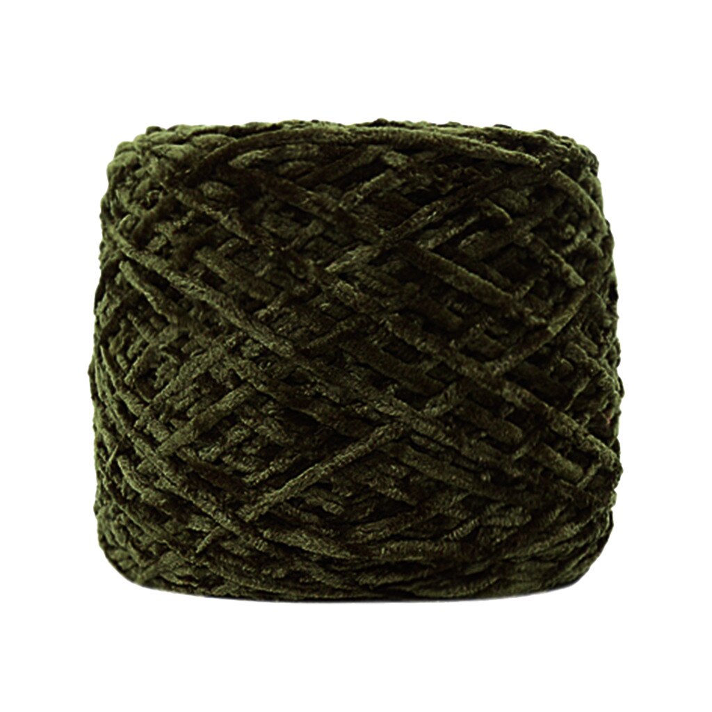 Bufanda de hilo de terciopelo dorado, Hilado de lana de punto, grueso, cálido, para el hogar, ganchillo, ropa, sombreros, zapatos, bufanda, 25 #: K