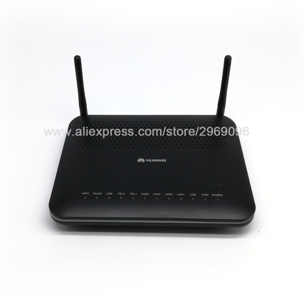 Enrutador HG8245 GPON ONU ONT FTTH HGU de segunda mano, modo 4GE + 2TEL + WIFI + USB con antena