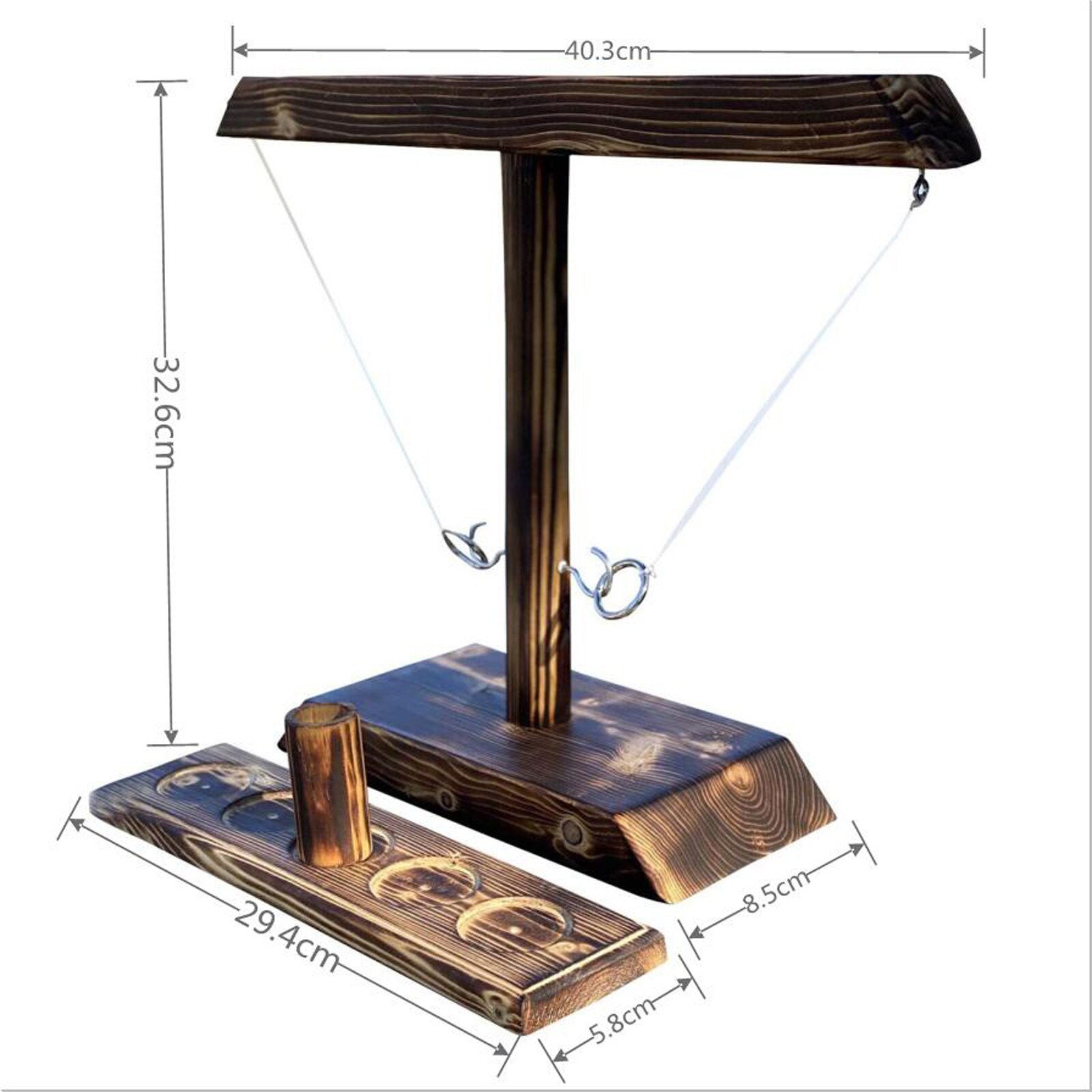 Partij Speelgoed Leisure Industriële Stijl Bar Drink Shop Handgemaakte Houten Ring Toss Haken Snelle Interactief Spel Voor bars Thuis