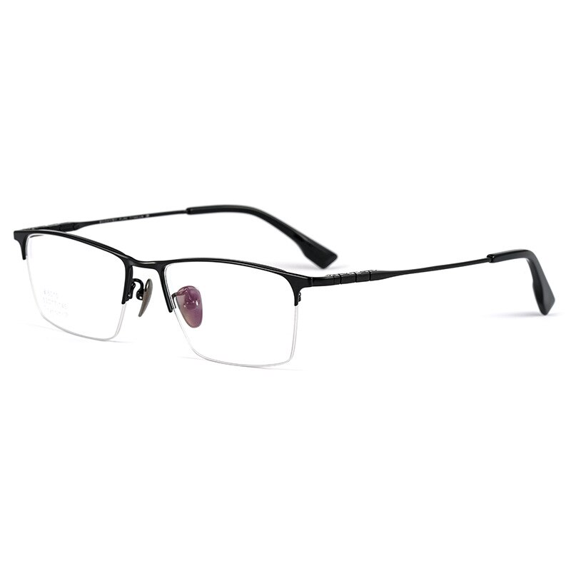 Montura de gafas de titanio puro para hombre, gafas graduadas de , a la , estilo de negocios, T8607T