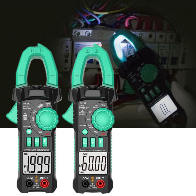 Handheld Digital Multimeter Clamp 2000/6000 Counts ACV AC / DC Automatic Scale Measurement Ammeter Pliers Tester Tool