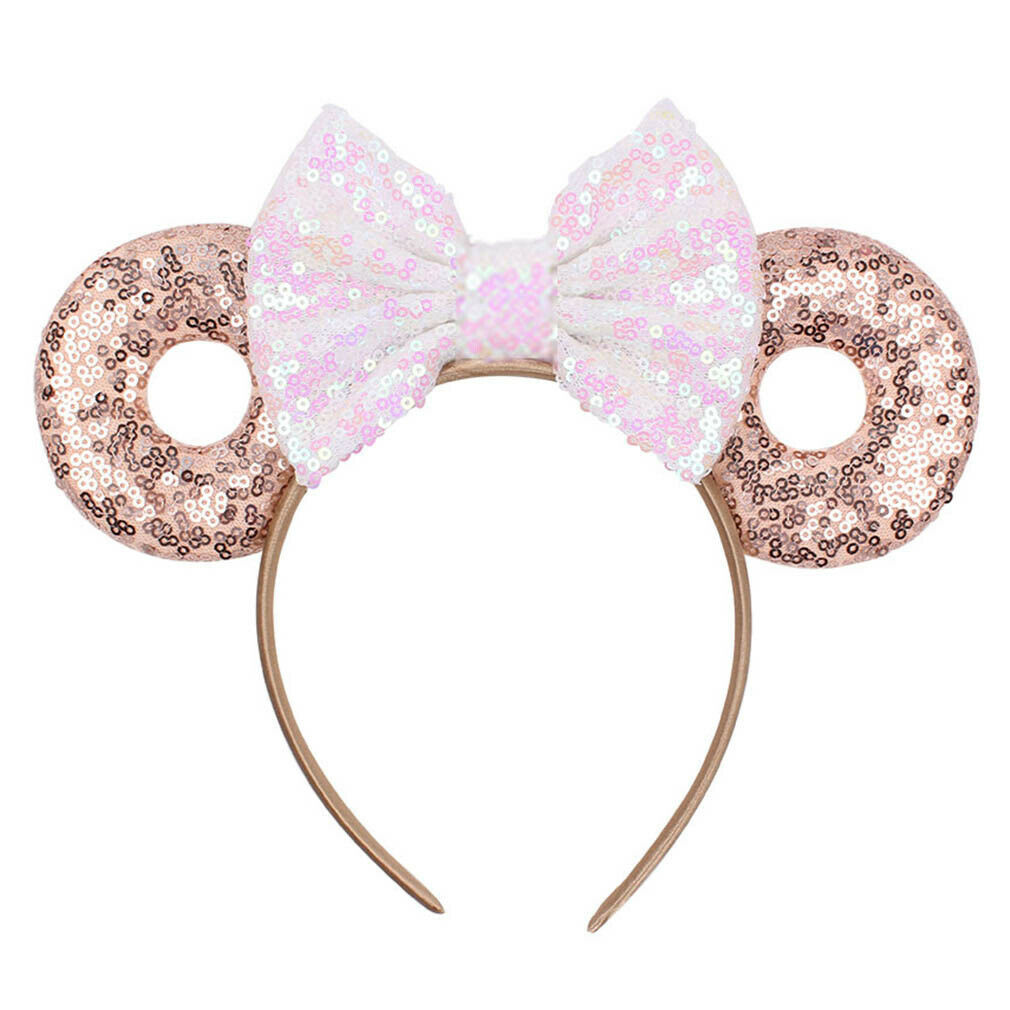 Meisje Kid Haar Hoepel Band Donut Muis Oren Boog Knoop Party Accessoires Hoofdband: 3