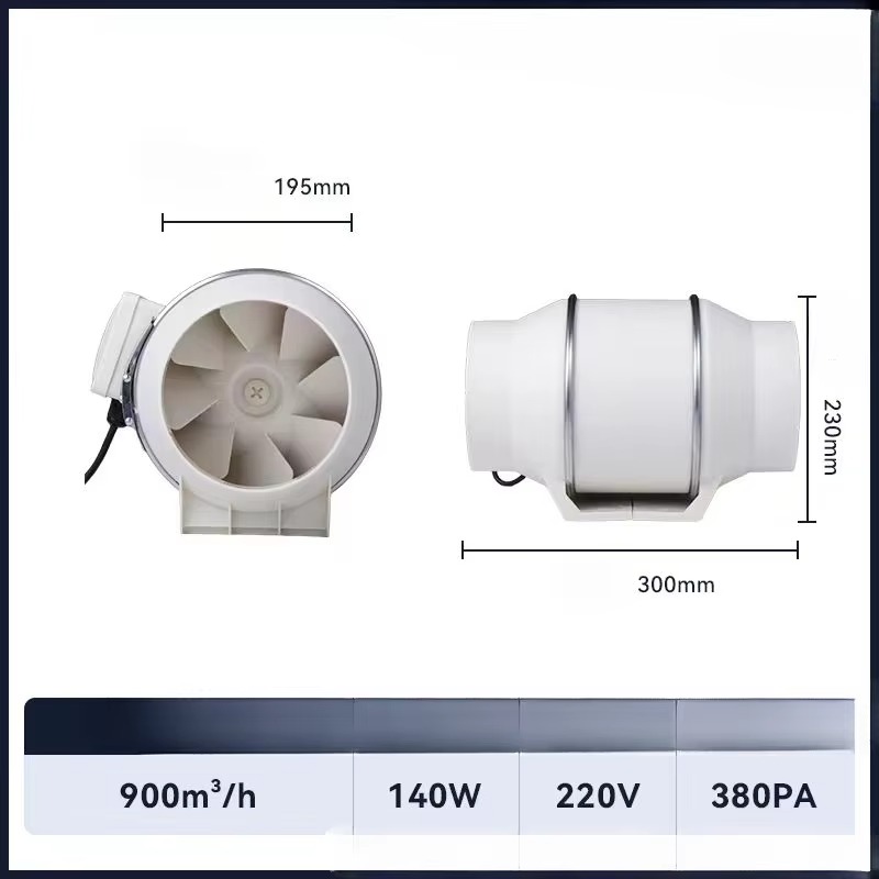 220 V leiser Kupfermotor, Belüftung, Abluftgebläse, hocheffizienter Abluft, Inline-Kanalventilator, Lüftungsschlitze: Armee Grün