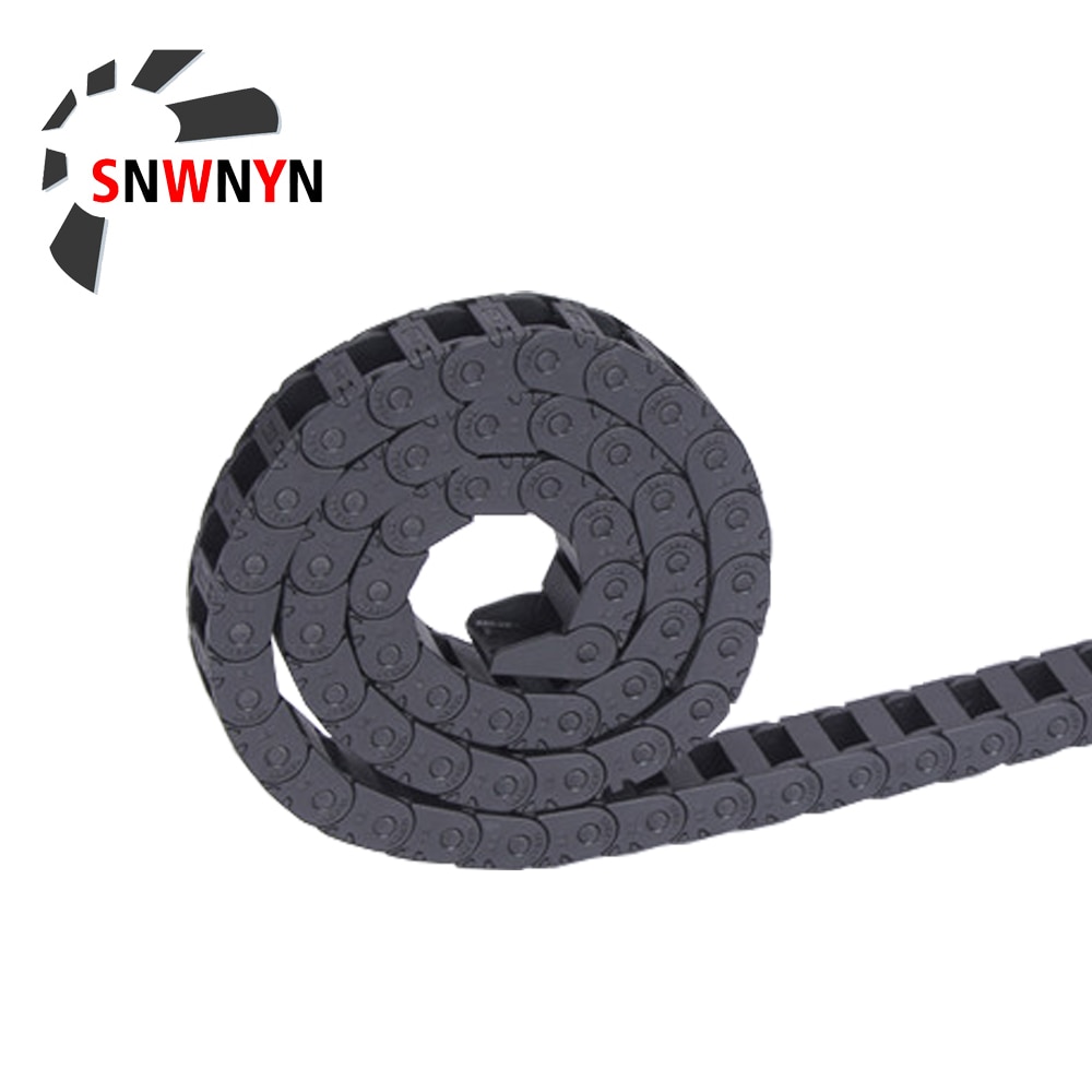 10 X 20mm 10*20mm Drag Chain L1000mm Cable Drag Chain Wire Carrier With End Connectors For CNC Router Machine Tools