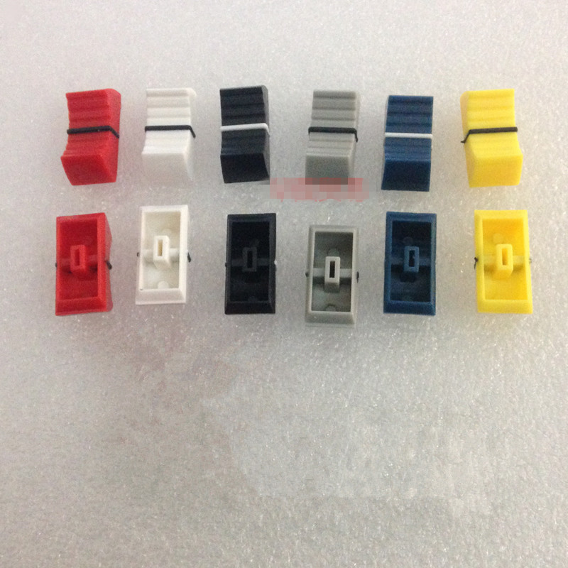 12 Stuks Mixer Rechte Schuifdeuren Potentiometer Knop Cap Fader Plastic Cap Boring 4Mm/Voor Yamaha MG166CX-USB MG206C-USB Cap cove