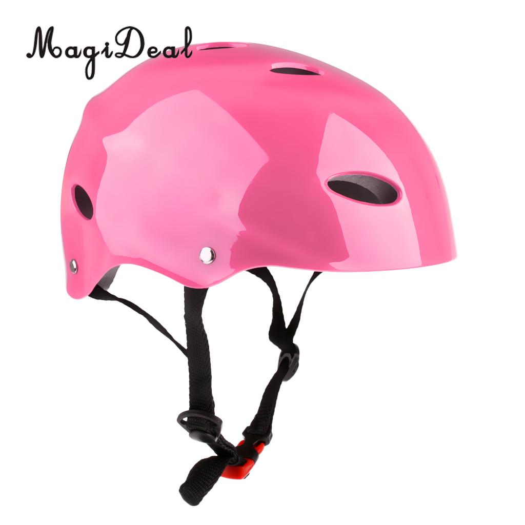 MagiDeal CE Approvato Acqua Sicurezza e prevenzione nello sport Casco Wakeboard Kayak Canoa Barca Deriva Surf Skateboard di Protezione In Bicicletta Cappello di S M L: M Pink