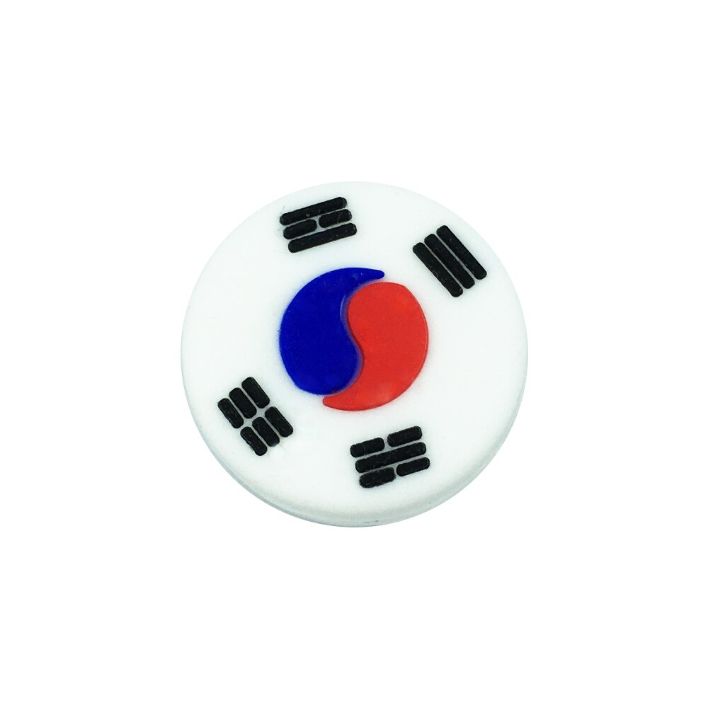 5 Stks/partij Koreaanse Vlag Tennisracket Dempers/Tennisracket