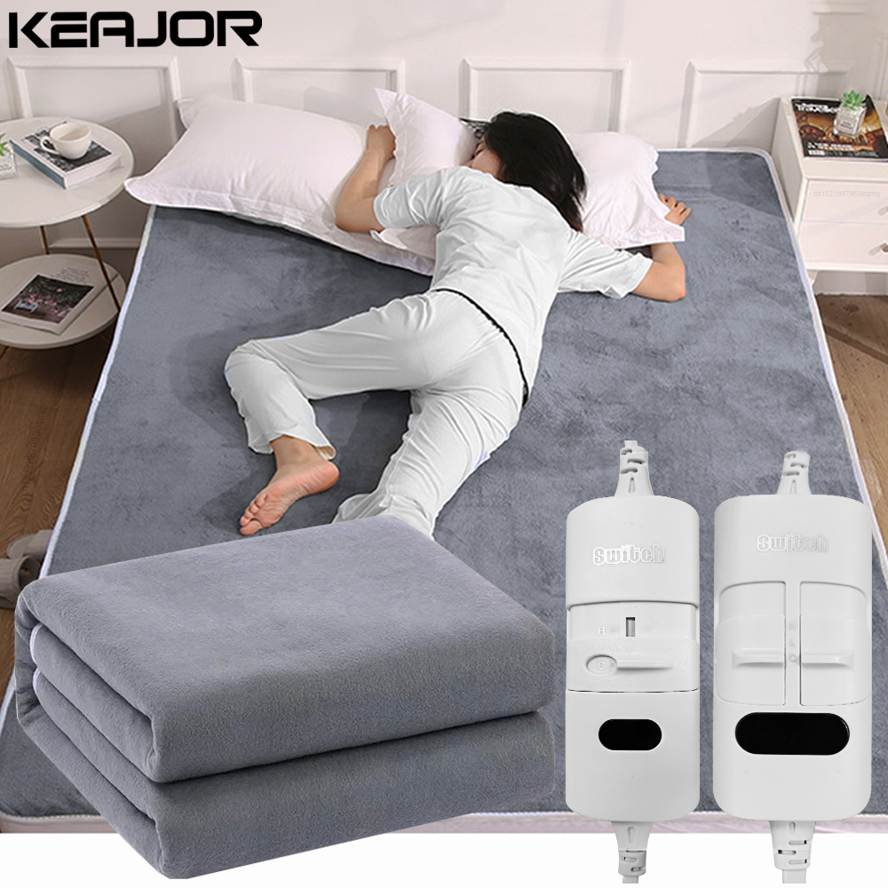 Cobertor elétrico 220v, termostato automático mais grosso, aquecimento elétrico, aquecedor corporal, colchão térmico para quarto, cobertor aquecido