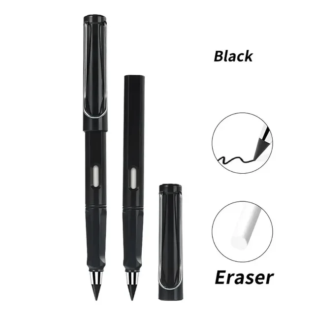 Eternal Pencil Unlimited Writing No Ink Pen Pencils for Writing Art Sketch Stationery Kawaii Pen School Supplies: Yellow