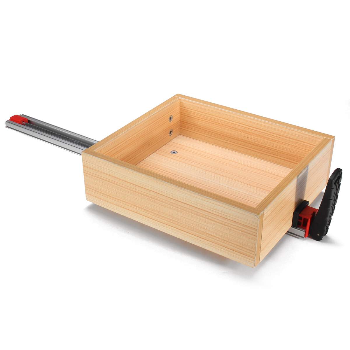 24'' Woodworking Cutting Guide Wood Gauge Clamp Aluminum Alloy Grip Straight Table Angle Saw Guide DIY Contours Gauge Duplicator