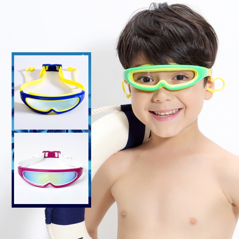 Anti-tåge svømmebriller svømning pool svømme sport vandbriller briller med ørepropper til mænd kvinder drenge piger